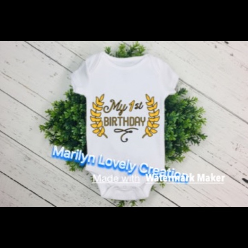 My 1st birthday onesie, 1st birthday onesie